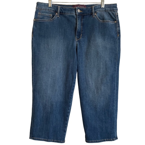 Rail Straight Capri Style Cropped Jeans Gloria Vanderbilt Womens Size 12 - Picture 13 of 16